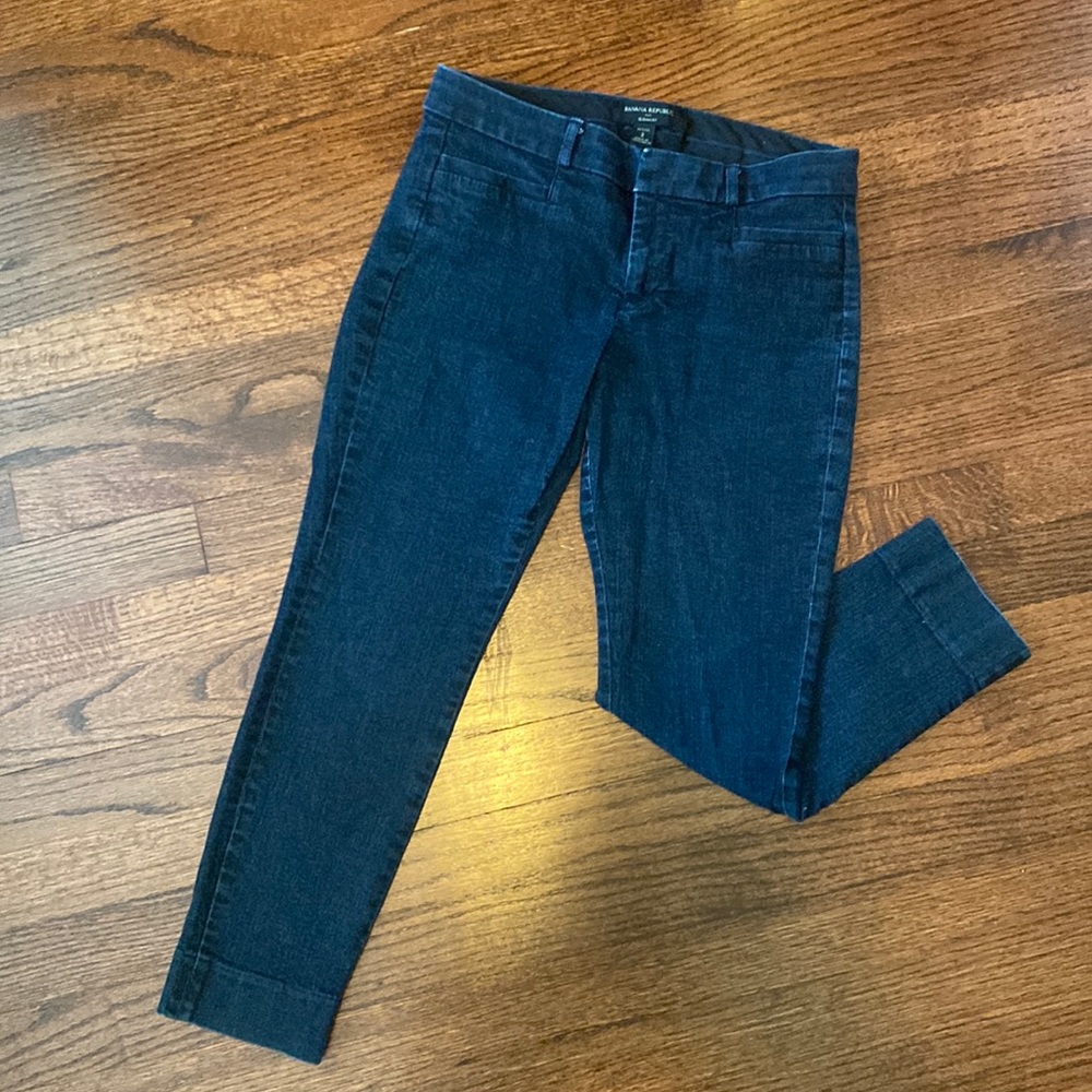 Banana Republic sloan fit denim ankle trousers 2P